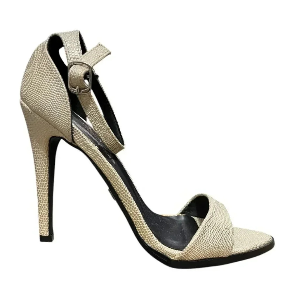 Versace 1969 Italia Lorena Snakeskin Stiletto - Size 6.5M‎